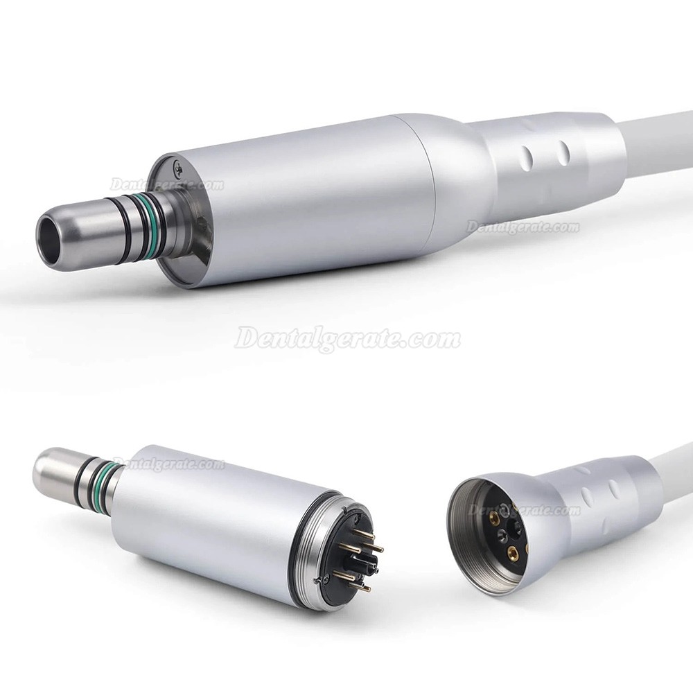 Dental LED B&uuml;rstenloser Mikromotor, 4 L&ouml;chern, drei Modi: 16:1 / 1:1 / 1:5